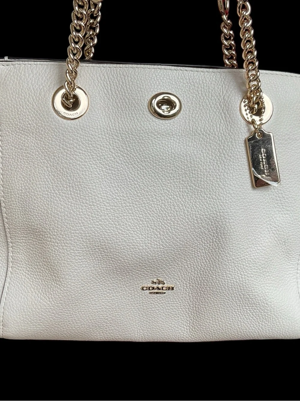 Coach Turnlock Chain Tote #57107